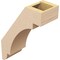Ekena Millwork 5-inch W x 12-inch D x 16-inch H Aspen Rough Cedar Woodgrain TimberThane Knee Brace, Primed BRCUR05X12X16ASPRCPR - alternate 6